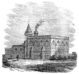 Waterworks Prints: New waterworks at Caterham, Surrey, 1862. Creator: Unknown