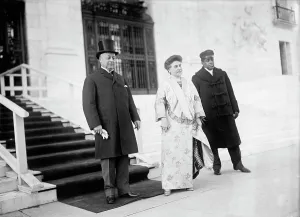 New Years Breakfasts, Pan American Union - Secretary Knox And Mrs. Knox, 1913. Creator: Harris & Ewing. New Years Breakfasts, Pan American Union - Secretary Knox And Mrs. Knox, 1913. Creator: Harris & Ewing