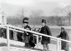 New Years Breakfasts, Pan American Union - Secretary of State And Mrs. Knox, 1912. Creator: Harris & Ewing. New Years Breakfasts, Pan American Union - Secretary of State And Mrs. Knox, 1912. Creator: Harris & Ewing