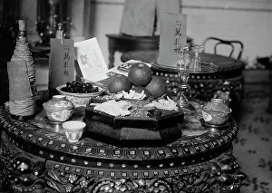 New Years feast, Chinatown 2/18/12, 1912. Creator: Bain News Service
