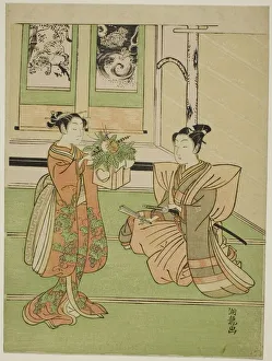 Koryusai Isoda Prints: The New Years Offering, c. 1769. Creator: Isoda Koryusai