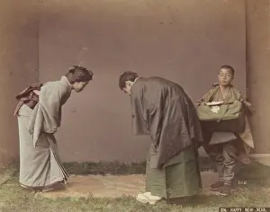 Bending Prints: New Year's Rituals, c1885. Creator: Unknown