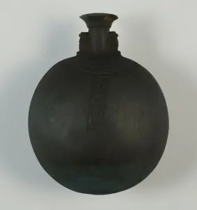 New Years Vessel (Pilgrim Bottle), Egypt, Late Period, Dynasty 26 (664-525 BCE)