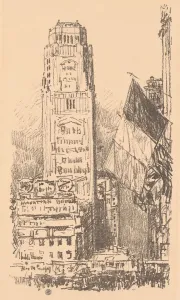 Frederick Childs Hassam Prints: New York Bouquet, 1917. Creator: Frederick Childe Hassam