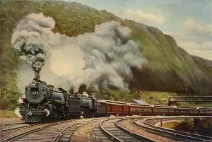 Express Train Prints: A New York-Chicago Express, 1930. Creator: Unknown