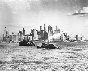 Tugboat Prints: New York City, c1955. Creator: Arthur Charles Kirby Ware