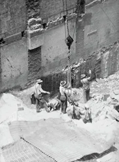Construction Worker Prints: New York City views, between 1927 and 1938. Creator: Arnold Genthe