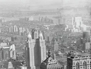 Skyscraper Prints: New York City views, between 1931 and 1938. Creator: Arnold Genthe