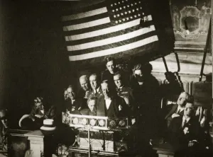 Presidential Election Prints: New York Governor Al Smith accepting the Democratic nomination for the Presidency, 1928