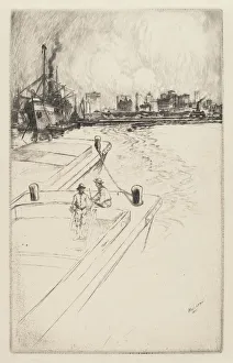 Dockside Prints: New York from the Harbor, 1905. Creator: Charles Frederick William Mielatz