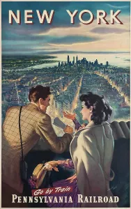 Railroad Prints: New York. Pennsylvania Railroad. Creator: Wood, Harley (active 1930s-1950s)