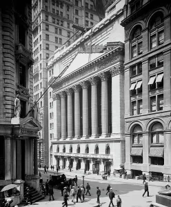 New York Stock Exchange, between 1900 and 1905. Creator: Unknown