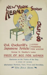 Posters Prints: New York Sunday herald. Dec. 8th. c1895. Creator: Charles Hubbard Wright