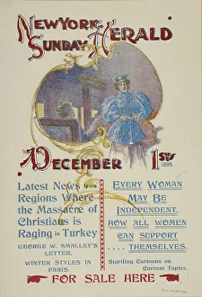 Posters Prints: New York Sunday herald. December 1st 1895. c1895. Creator: Charles Hubbard Wright