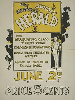 Posters Prints: The New York Sunday herald. June 2nd 1895. c1895. Creator: Charles Hubbard Wright