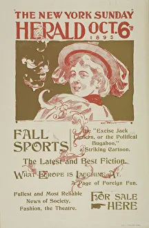 Posters Prints: The New York Sunday herald. Oct. 6th 1895, c1895. Creator: Charles Hubbard Wright