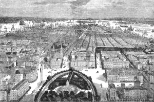 New York from Union Square, 1854. Creator: Unknown