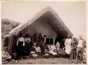 Ritual Prints: New Zealand: Maori funeral rites, c1880s. Creator: Unknown