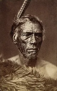 Wisdom Prints: New Zealand: a Maori man, 19th century. Creator: Unknown