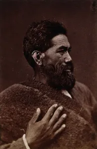 Aotearoan Prints: New Zealand: a Maori man, c1840s. Creator: Unknown