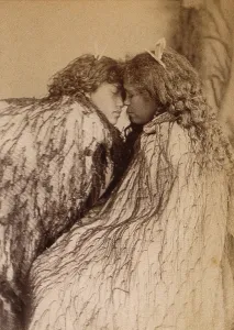 Intimacy Prints: New Zealand: two Maori women, c1880s. Creator: Unknown