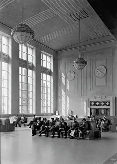 Newark passenger station, Pennsylvania Railroad, 1935. Creator: Gottscho-Schleisner, Inc