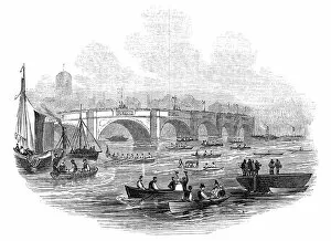 Tyne Gallery: The Newcastle Boat Race, 1845. Creator: Unknown