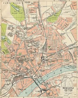 Cartography Gallery: Newcastle-on-Tyne, c20th Century. Artist: John Bartholomew