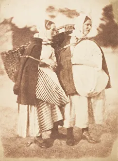 Aprons Prints: Newhaven Fishwives, 1843-47. Creators: David Octavius Hill, Robert Adamson