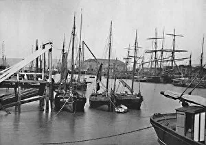 Round The Coast Collection: Newhaven - In the Harbour, 1895