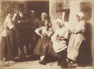 A Newhaven Pilot's Cottage Door, 1845. Creators: David Octavius Hill, Robert Adamson A Newhaven Pilot's Cottage Door, 1845. Creators: David Octavius Hill, Robert Adamson