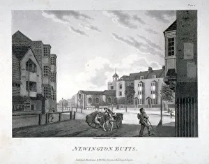 William Ellis Prints: Newington Butts, Southwark, London, 1792. Artist