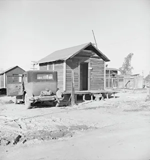 Huts Prints: Newly-built cabins, rent five dollars per month
