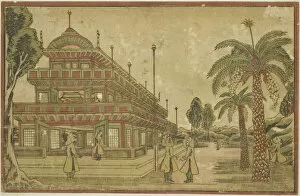 Newly Published Dutch Perspective View: The Tomb of King Mausolus in Asia, c. 1824 / 25