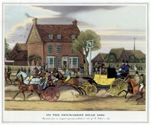 Carriage Gallery: On the Newmarket Road, 1820, (1825)