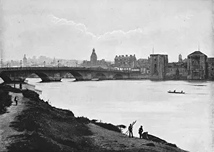 Skyline Prints: Newport: The Bridge and Castle, c1896. Artist: Hudson
