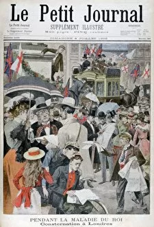 News of king Edwards VIIs illness in London, 1902