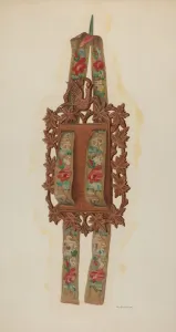 Stitching Prints: Newspaper Wall Rack, 1941. Creator: Nicholas Amantea