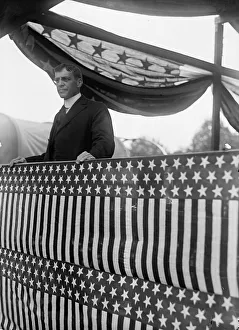 Newton Diehl Baker, Secretary of War, Speaking, 1917. Creator: Harris & Ewing. Newton Diehl Baker, Secretary of War, Speaking, 1917. Creator: Harris & Ewing