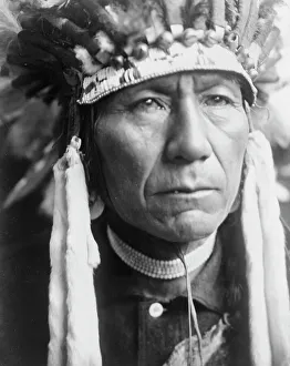 Flathead Prints: A Nez Percé, c1910. Creator: Edward Sheriff Curtis
