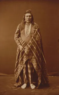 Flathead Prints: Nez Percé man, c1899. Creator: Edward Sheriff Curtis