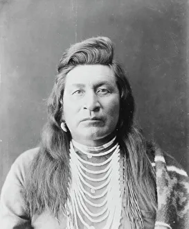 Flathead Prints: Nez Percé man, head-and-shoulders portrait