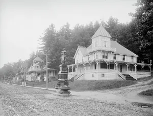 New Hampshire Prints: N.H. Veterans Association encampment buildings