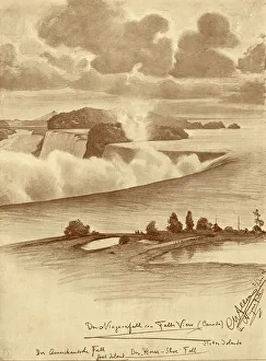 Allers Gallery: Niagara Falls from Falls View, Canada, 1898. Creator: Christian Wilhelm Allers
