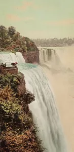 Photochrom Print Prints: Niagara Falls from Prospect Point, ca 1900. Creator: Unknown