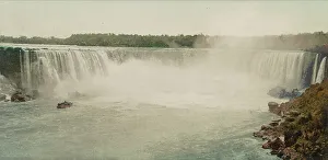 Photochrom Print Prints: Niagara, general view of Horseshoe Falls, ca 1900. Creator: Unknown