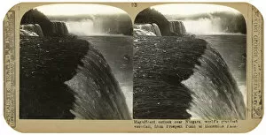 Images Dated 17th November 2007: The Niagra Falls, from Prospect Point to Horseshoe Falls, late 19th century