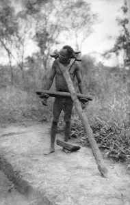 Punishment Prints: Niam Niam lunatic, Mongalla to Terrakekka, Sudan, 1925 (1927). Artist: Thomas A Glover