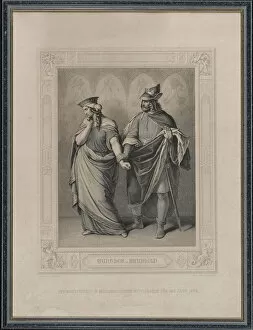 Odin Gallery: The Nibelungenlied. Gunther and Brunhild, 1860. Creator: Gonzenbach, Carl Arnold (1806-1885)