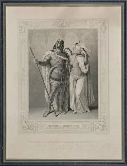 Pagans Collection: The Nibelungenlied. Siegfried and Kriemhild, 1860. Creator: Gonzenbach, Carl Arnold (1806-1885)